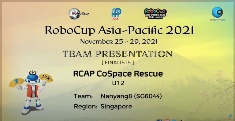RCAP CoSpace Rescue U12 Teams Presentation @ RCAP 2021 Aichi Japan